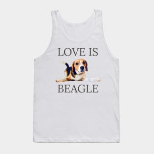 Love Is Beagle Tank Top